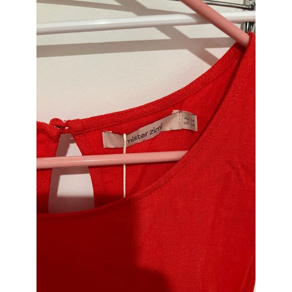 Mister Zimi Women's Margot Dress in Rhubarb Ric Rac, Size US 10, NWT - Picture 2 of 4